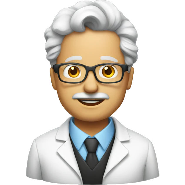Scientists at a party emoji