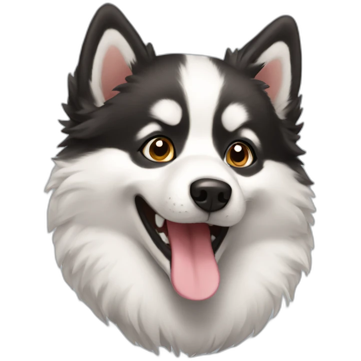 happy pomsky emoji