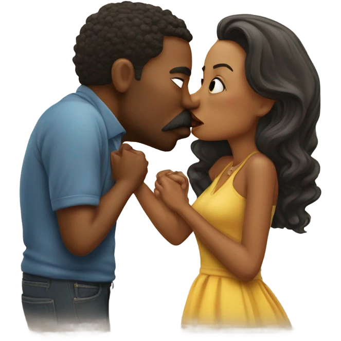 Smacka Doo and his wife smooching emoji