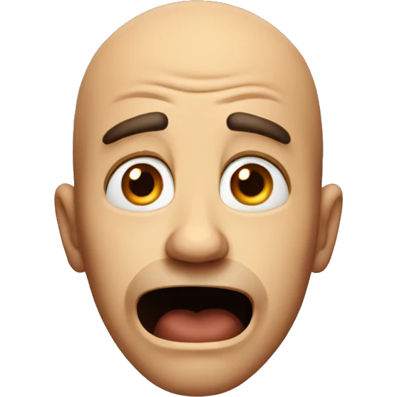 Scared man  emoji