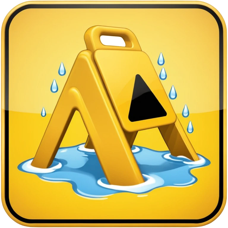 slippery surface sign emoji