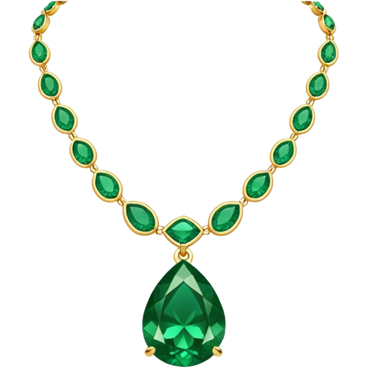 emerald necklace emoji