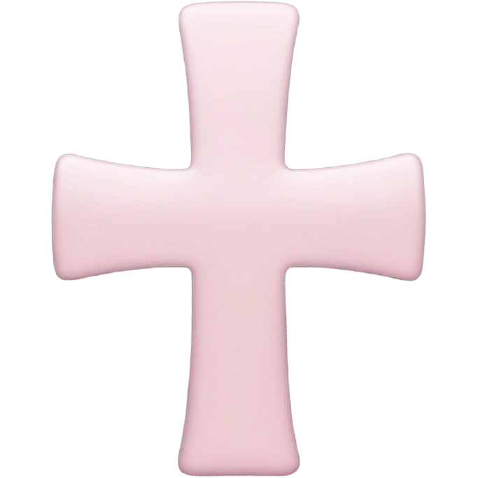 light pink cross emoji