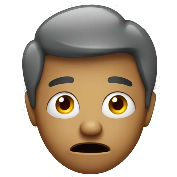 emoticon with anxious expression emoji