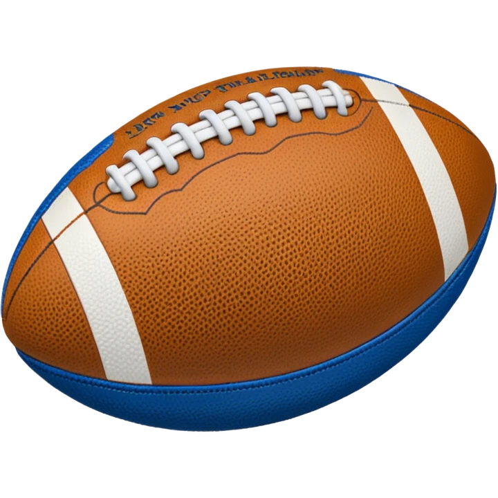 blue american football ball emoji