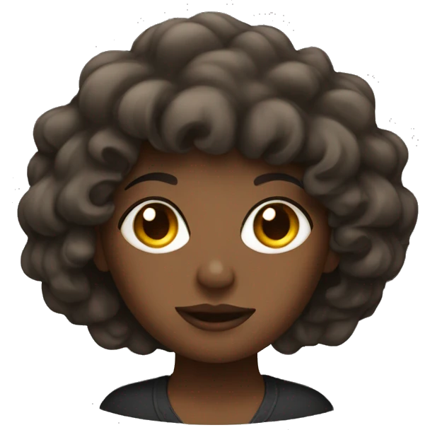 Black girl with wig  emoji