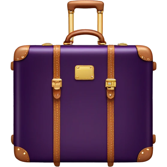 Dark Purple Louis Vuitton suitcase emoji