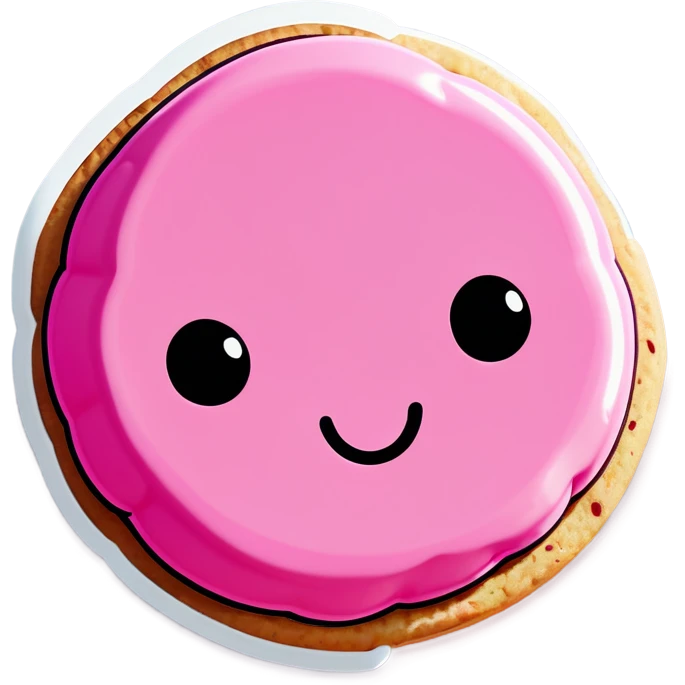 pink cookie emoji