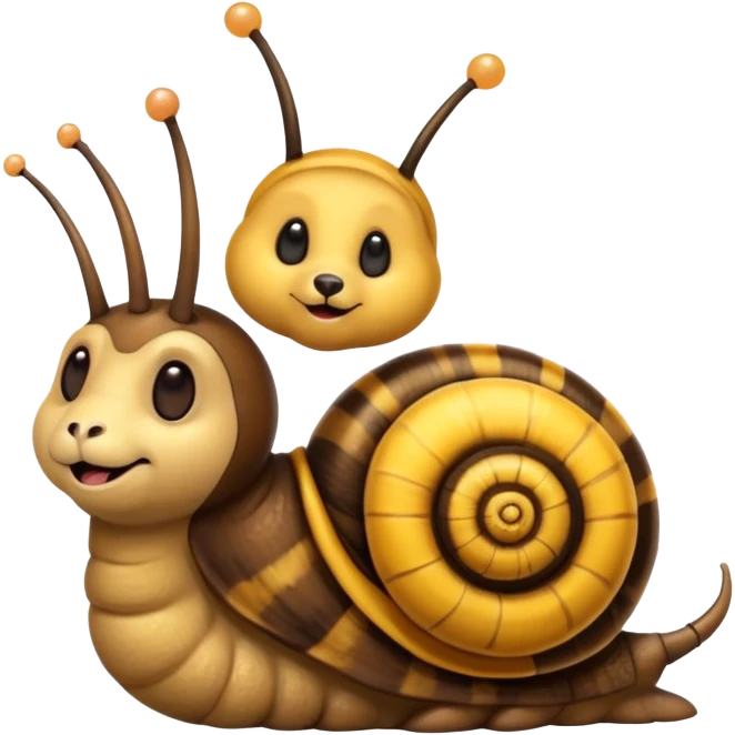 snail bear bee combination animal emoji
