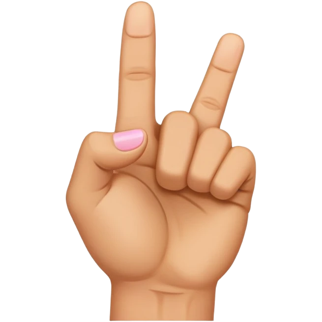 Hand in fist with smallest  finger raised emoji