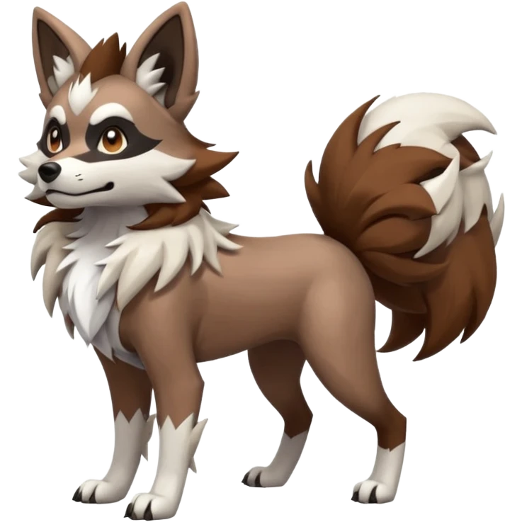  Zigzagoon-Lycanroc-Hybrid (Full body) emoji