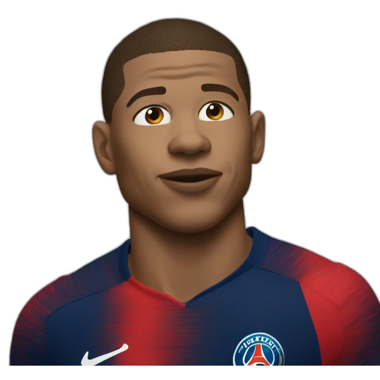 Mbappé kiss man emoji