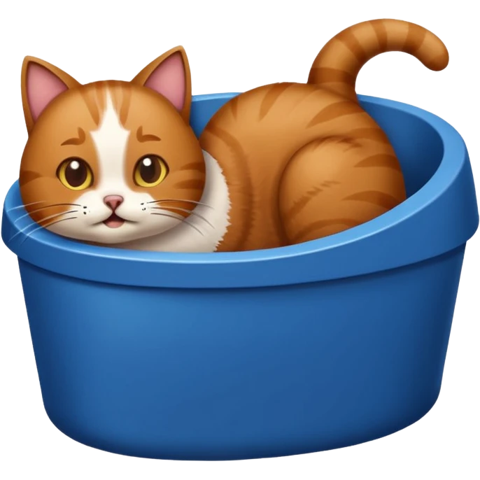 Cat pooping emoji