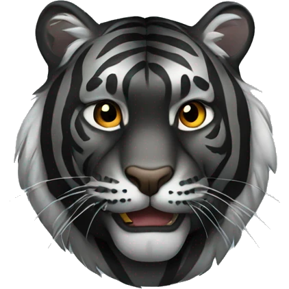 black tiger emoji
