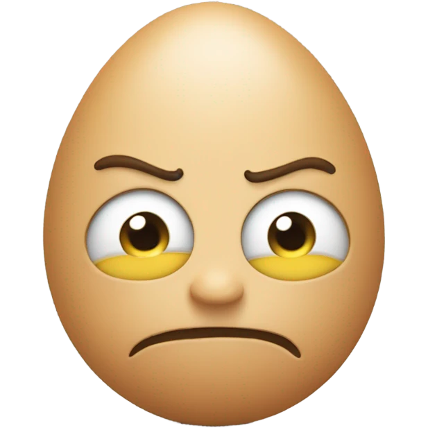 Angry egg head emoji emoji