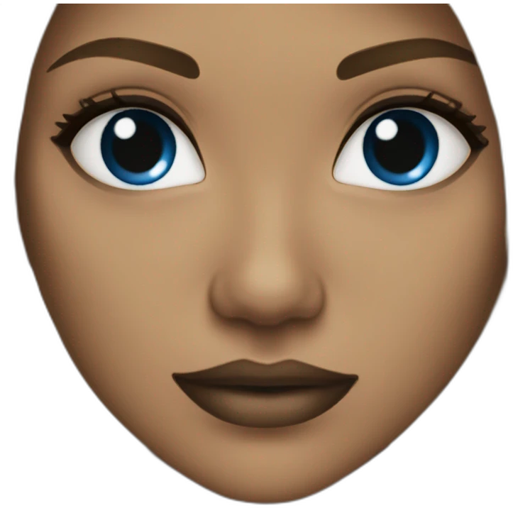Femme noir blonde yeux bleus  emoji