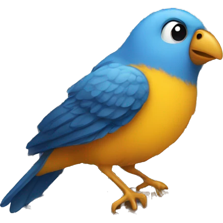Bird in cage emoji