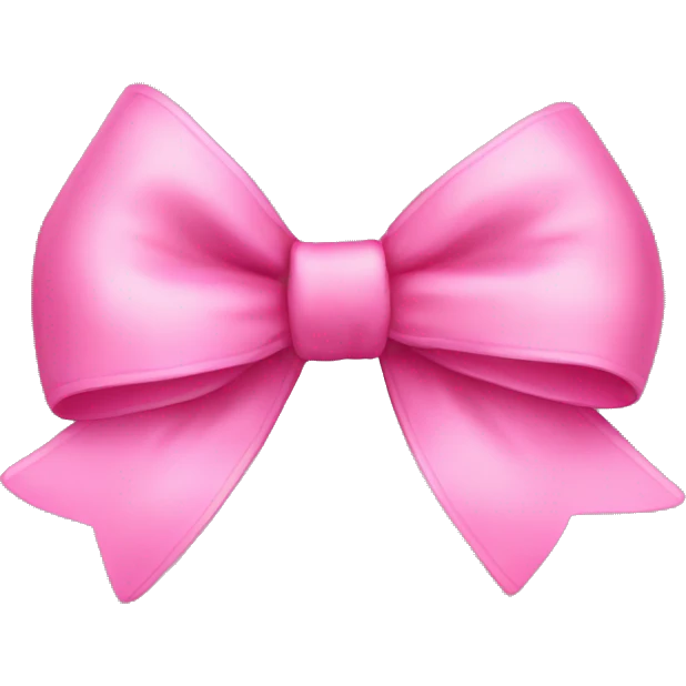 Pink bow emoji
