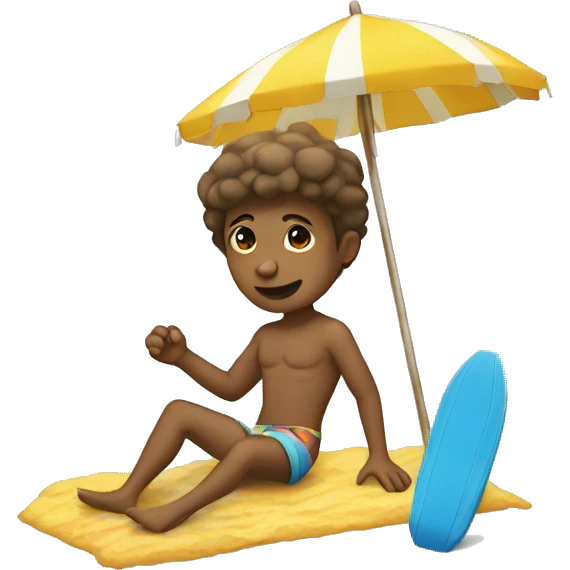 À la plage emoji