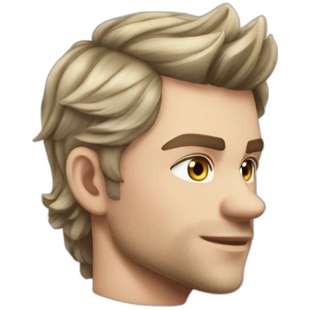 Klaus mikaelson short haircut realistic detailed emoji
