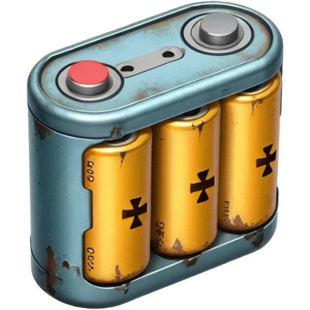 realistic small battery emoji