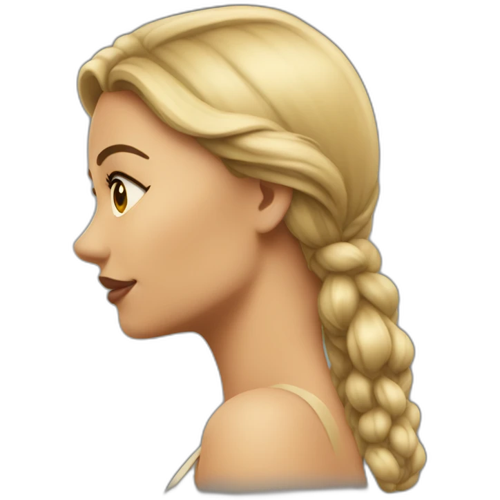 Sexywoman side profile emoji