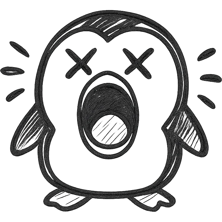 a screaming penguin lol emoji emoji