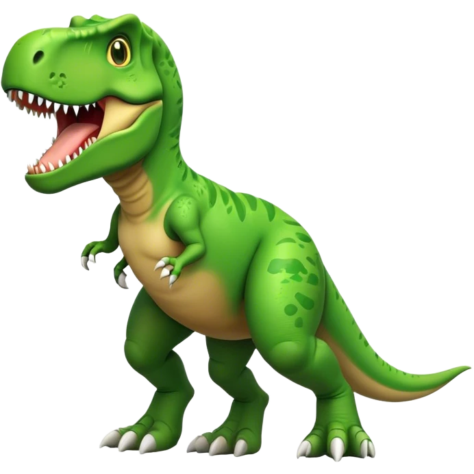 T-Rex with big feet emoji