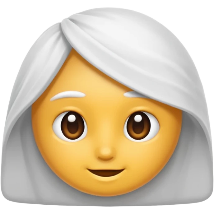 Beyaz kulaklık Kurdeleli  emoji