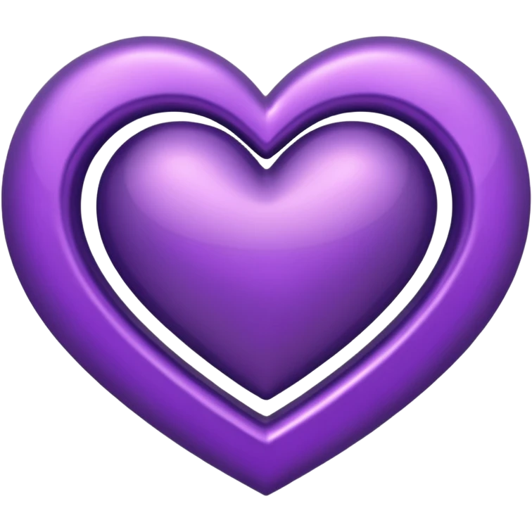Purple Heart top right side ahh infinite symbol emoji