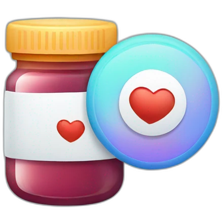 logo of an ios app for sharing notifications about medications emoji