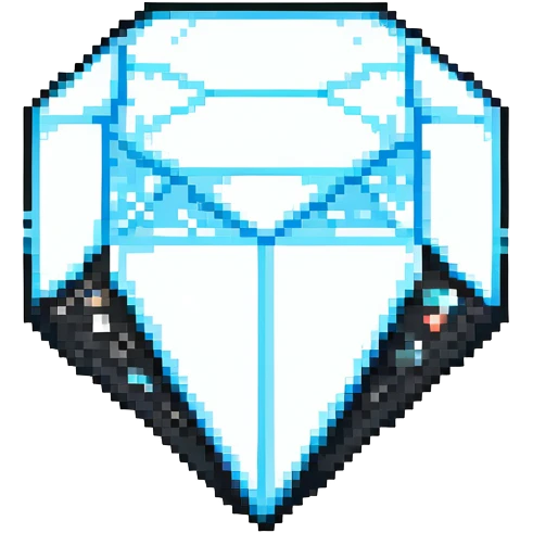 Minecraft diamond emoji