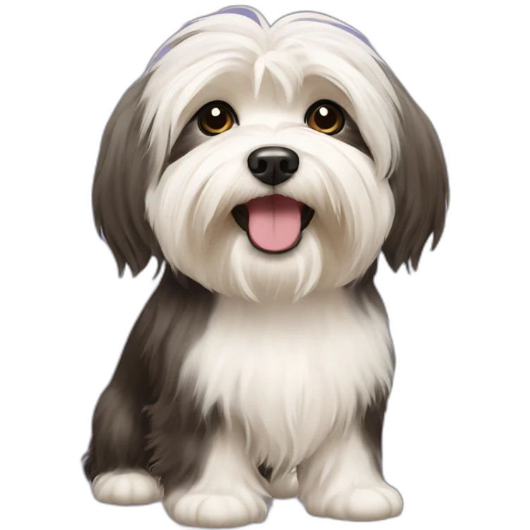 Dog havanese full height emoji