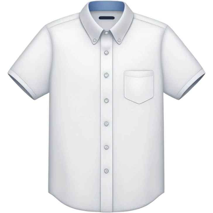 white collared shirt short sleeves emoji