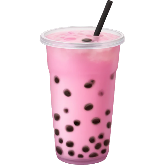 Pink Boba Tea  emoji