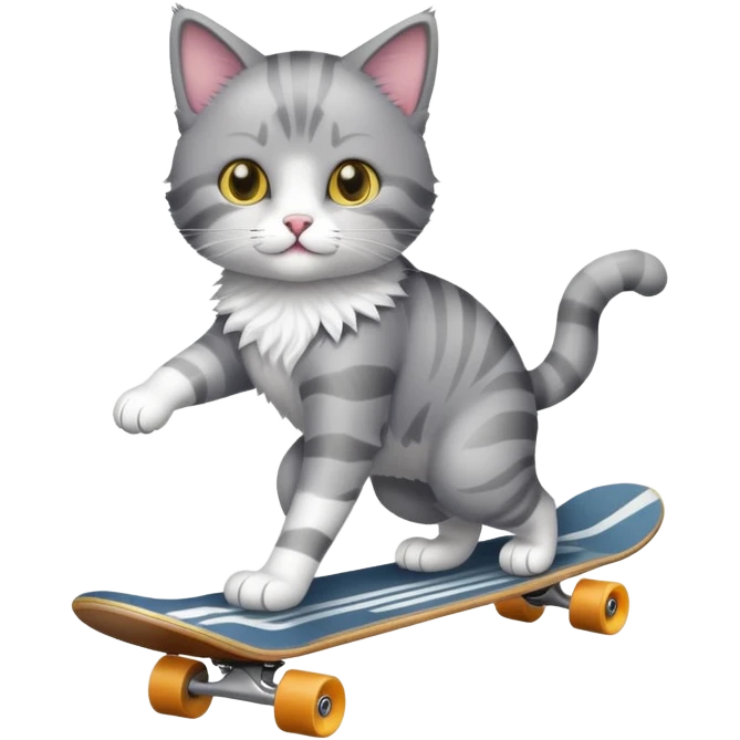 Cat on a Skateboard  emoji