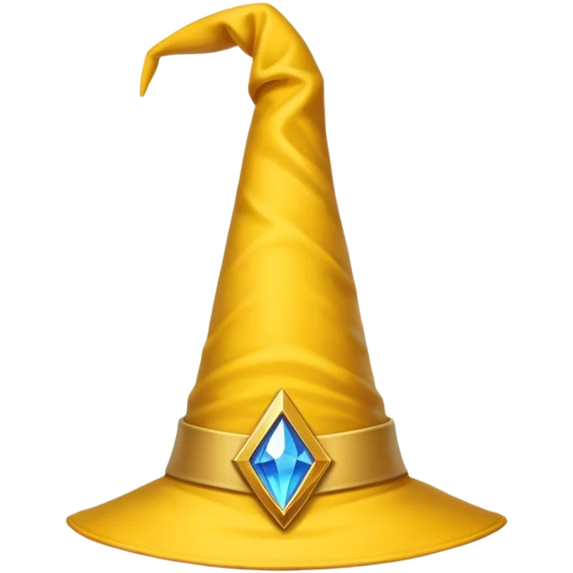 yellow wizard hat perspective emoji