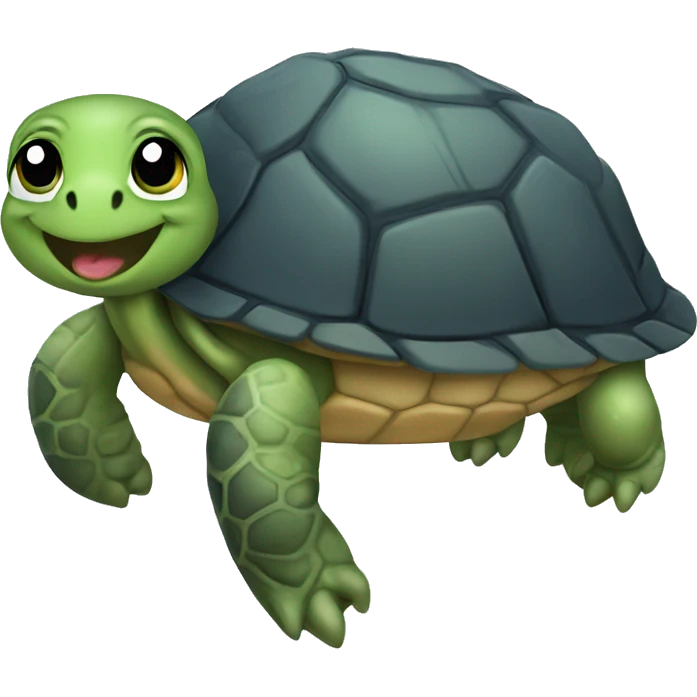 Jiggly turtle emoji