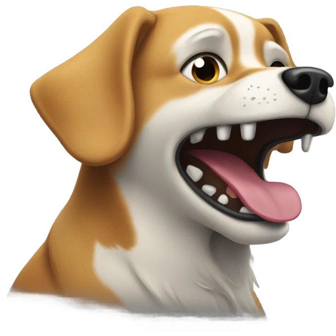 dog howling outside emoji