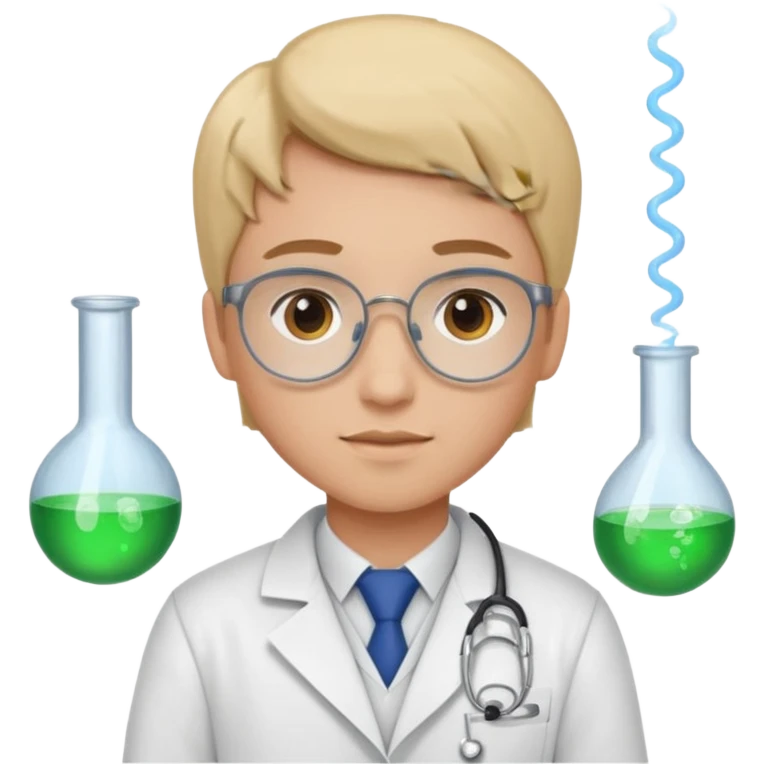 young pharmacist studying scienc emoji