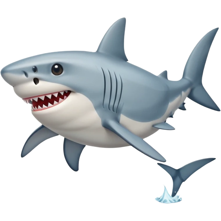 a shark with legs wearing shoes emoji