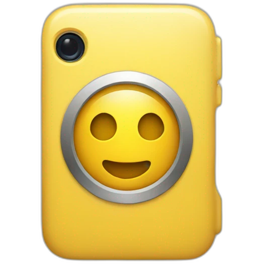 Yellow iphone emoji