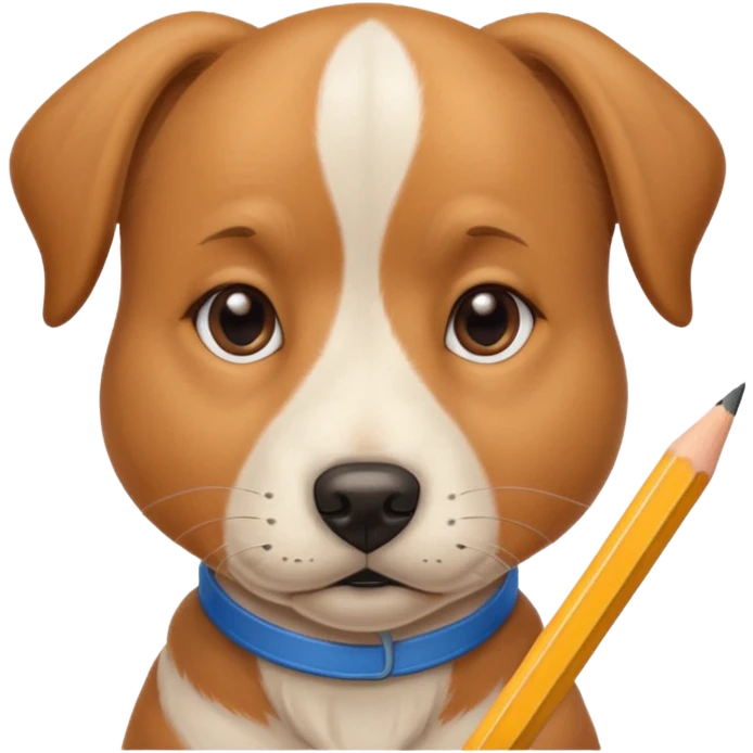 dog doing maths emoji