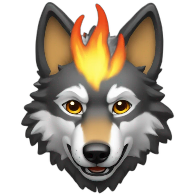 Pyro wolf emoji