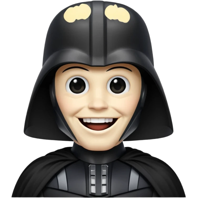 Darth Vader with a big smile emoji