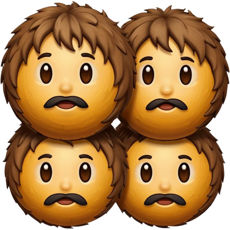 Hairy balls emoji