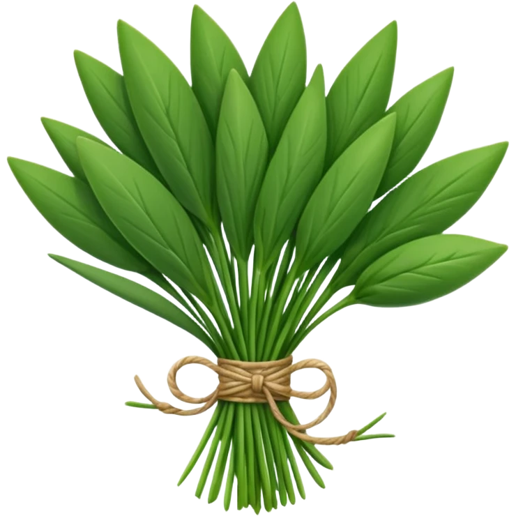 chives leaves herb bouquet emoji