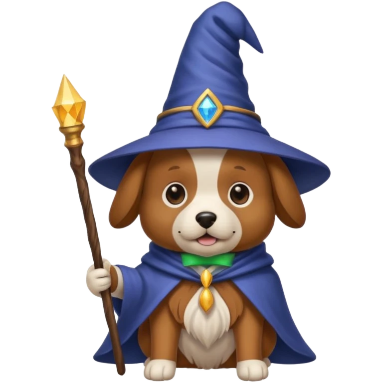 Dog wizard emoji