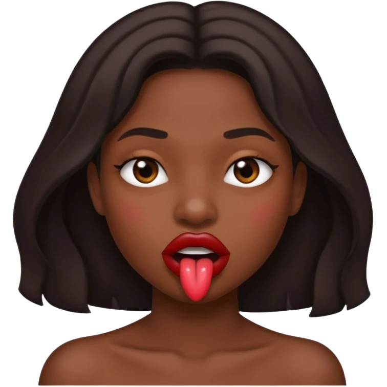 Homem mordendo a boca com tesao emoji