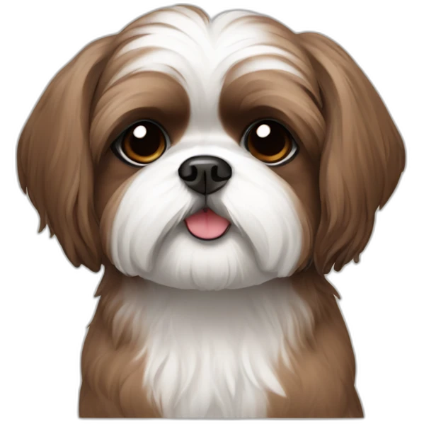 all brown shih-tzu dog emoji
